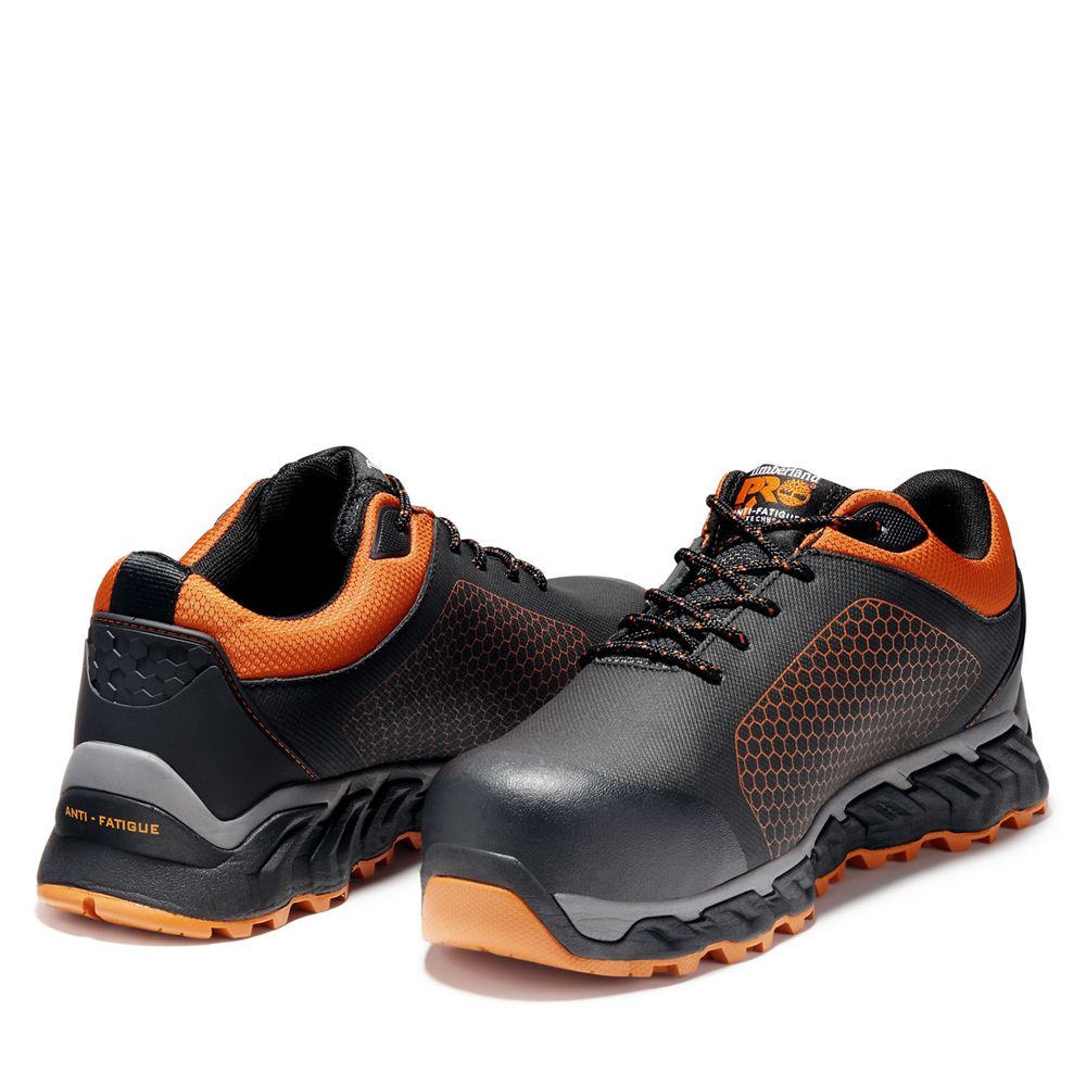 Zapatos De Seguridad Timberland Hombre Pro® Ridgelow Comp Toe Negras/Naranjas - Chile PXN-371945